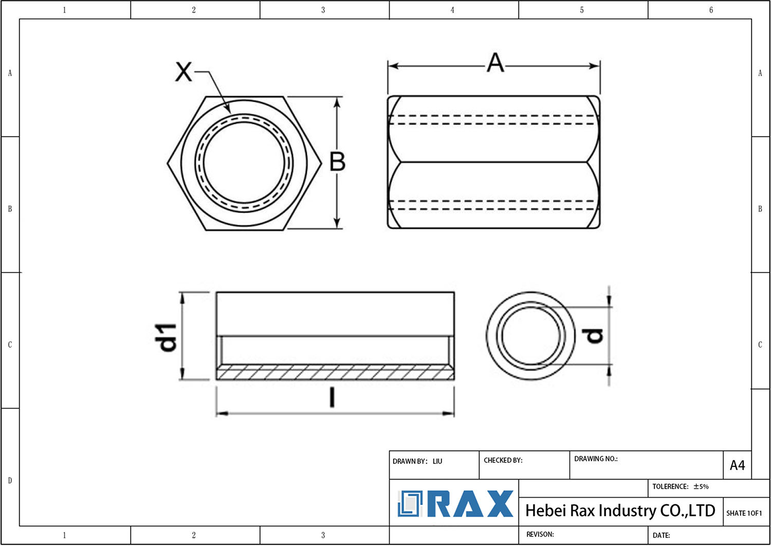 Anchor Rod Coupler Drawing