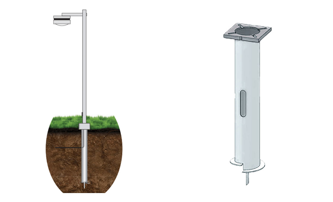 Helical Light Pole Foundation Application