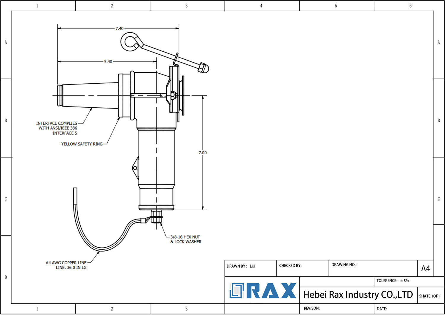 Parking Stand Arrester Drawing